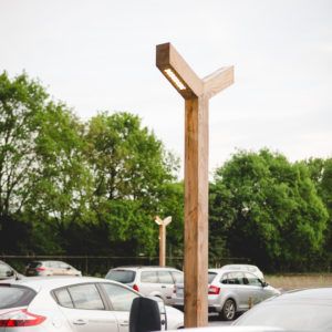 houten lichtmast
