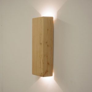 Houten wandarmatuur