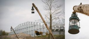 bamboe lantaarnpaal